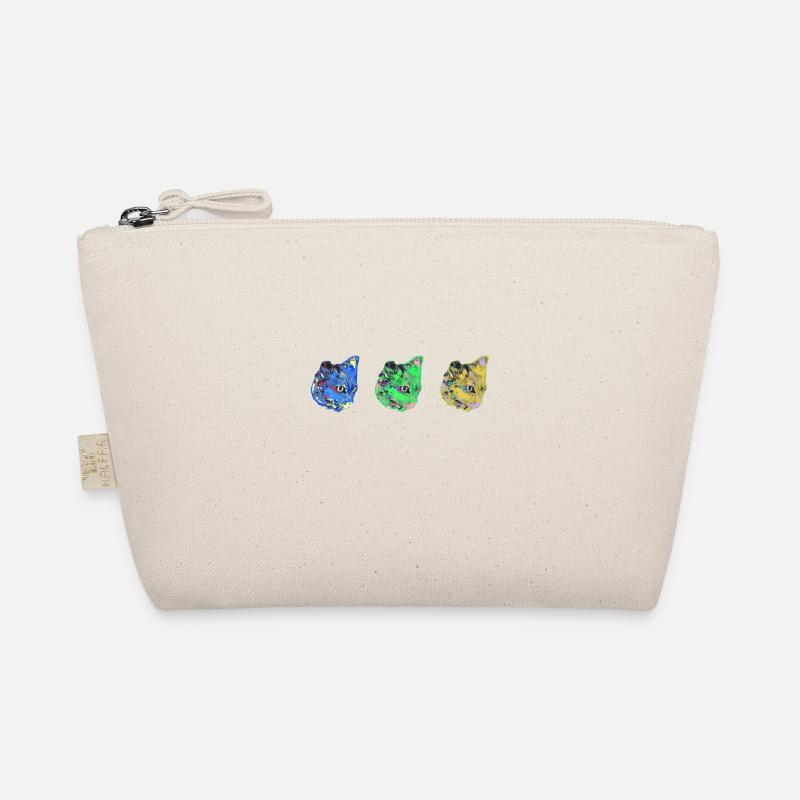 katze, blau ,malerei, ,kätzchen,warhol,pop-art Bio-Täschchen