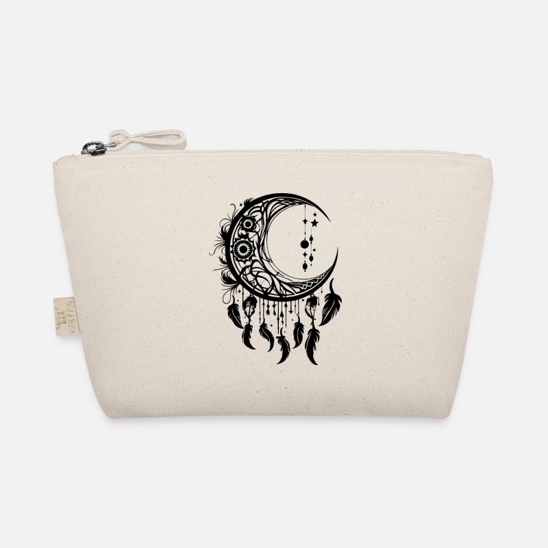 Traumfänger, Mond, Wicca, Gothic, Tarot, Tribal - Bio-Täschchen - Natur