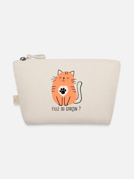 grossesse fille ou garçon naissance futur papa - Trousse biologique - nature - Devant