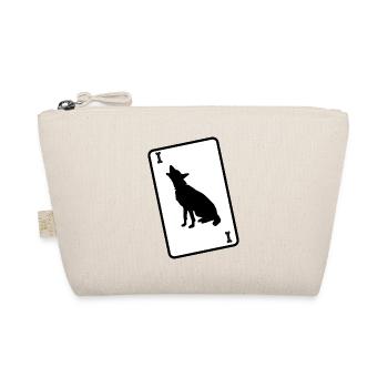 Dog Mugwort Dog Lover Dog Meadow "Dog " - Organic Pouch - nature - Front
