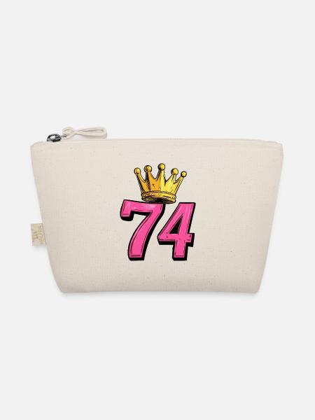 74 Number Krone - Organic Pouch - nature - Front