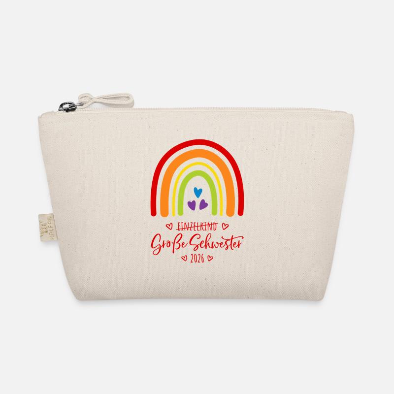 Große Schwester 2026 Regenbogen Bio-Täschchen