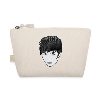 Comic-style Gothic Woman - Organic Pouch - nature - Front