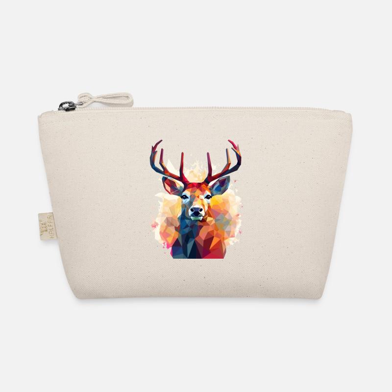Tête de cerf dans un style polygonal bas - Trousse biologique - nature