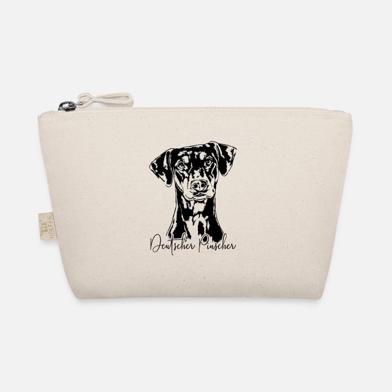 DEUTSCHER PINSCHER Hund Hunde Wilsigns - Bio-Täschchen - Natur