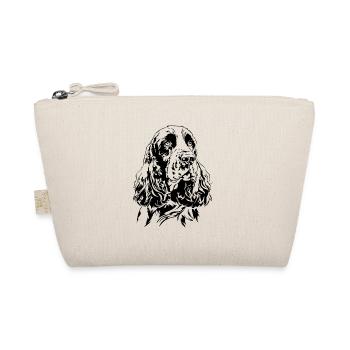 DEUTSCH SPRINGER SPANIEL Portrait Wilsigns Dogs - Organic Pouch - nature - Front