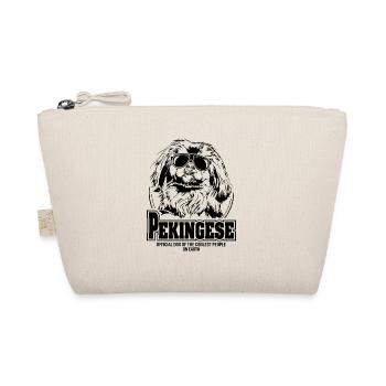 PEKINGESE coolest people dogs saying Wilsigns - Organic Pouch - nature - Front