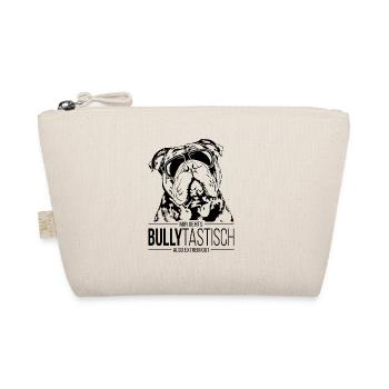BULLYTASTISCH Old English Bulldog Hundespruch OEB - Bio-Täschchen - Natur - Vorne