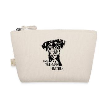 Loved by a German Pinscher Hundespruch Wilsigns - Organic Pouch - nature - Front