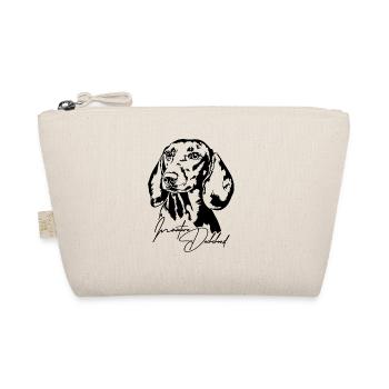 Miniature Dachshund Portrait Dog Portrait Dogs - Organic Pouch - nature - Front