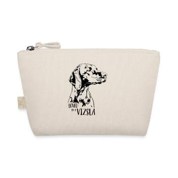 Loved by a Vizsla Dog Saying Dogs Wilsigns - Organic Pouch - nature - Front
