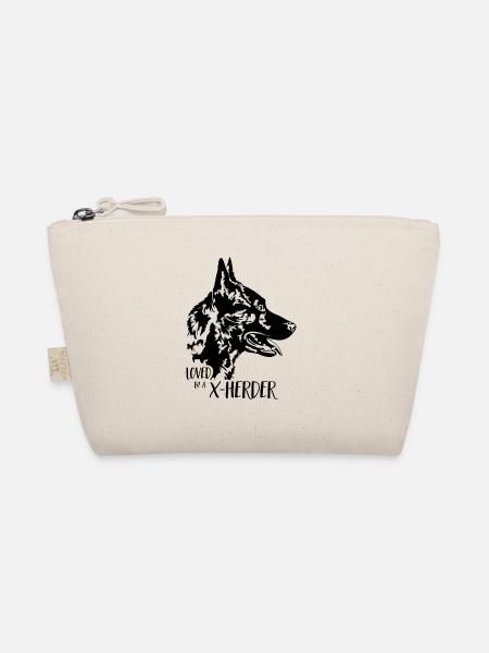 Aimé par un chien de berger X Dog Saying Wilsigns - Trousse biologique - nature - Devant