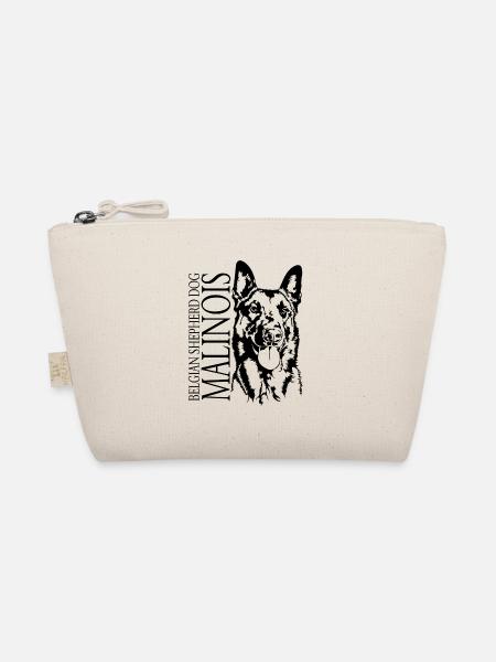 Belgian Shepherd Dog Malinois Portrait Wilsigns - Bio-Täschchen - Natur - Vorne