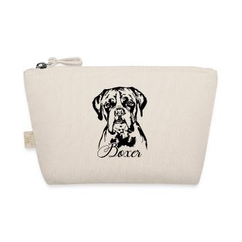 Deutscher Boxer Portrait Hunde Hund Wilsigns - Bio-Täschchen - Natur - Vorne