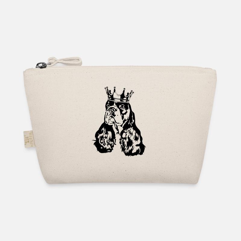 American Cocker Spaniel Krone Hund Hunde Wilsigns Bio-Täschchen