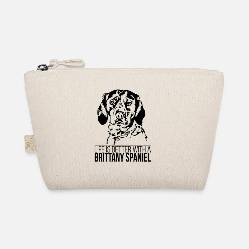 Brittany Spaniel life is better Hunde Wilsigns Bio-Täschchen