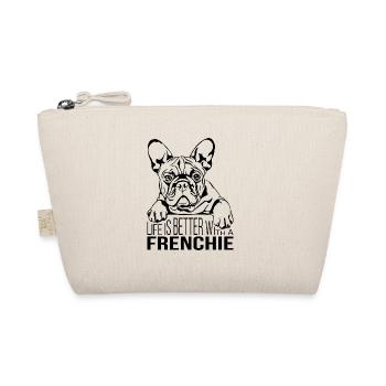 La vie des Frenchies est meilleure Bulldog Dogs Wilsigns - Trousse biologique - nature - Devant