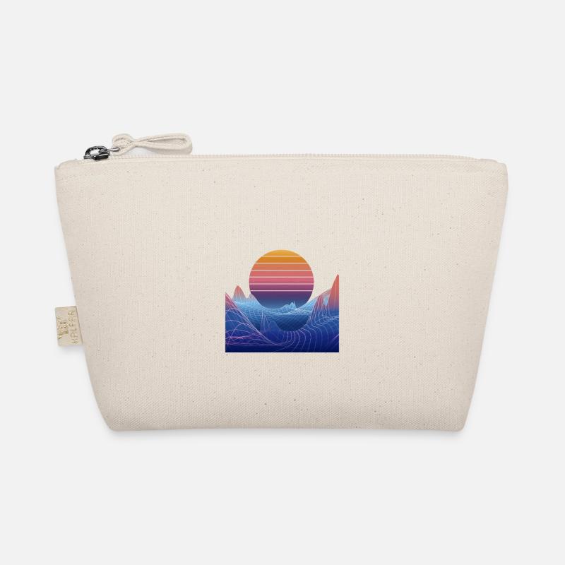 Synthwave Sunset Design - Organic Pouch - nature