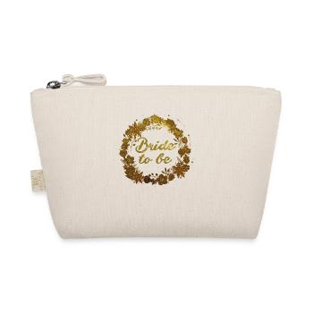 mariée à être, fleurs, couronne de fleurs, floral, or - Trousse biologique - nature - Devant