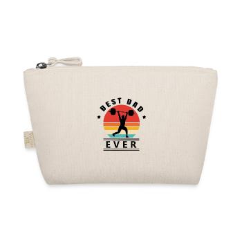 Best dad ever weight lifting - Organic Pouch - nature - Front