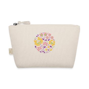 Hungarian flowers, colorful, colorful flowers,tendrils,circle - Organic Pouch - nature - Front