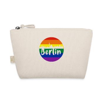 Berlin,skyline,bunt,scherenschnitt,Kreis,logo,LGBT - Bio-Täschchen - Natur - Vorne