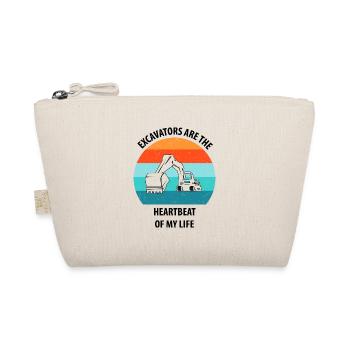 Excavator Excavator Driver Excavator Truck - Organic Pouch - nature - Front