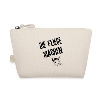 Fliegenes Design | Redewendung - Bio-Täschchen - Natur - Vorne