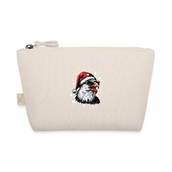 Adler Weihnachten Lustig - Bio-Täschchen - Natur - Vorne