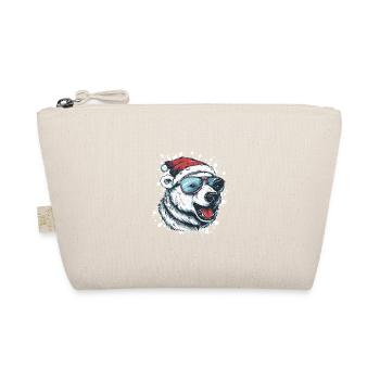 Polar Bear Christmas Funny - Organic Pouch - nature - Front