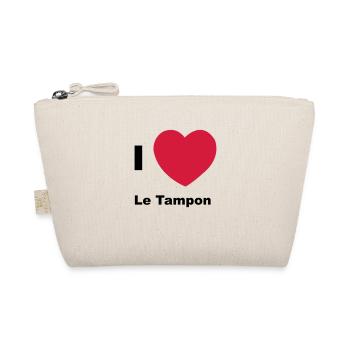 i love the tampon - Organic Pouch - nature - Front