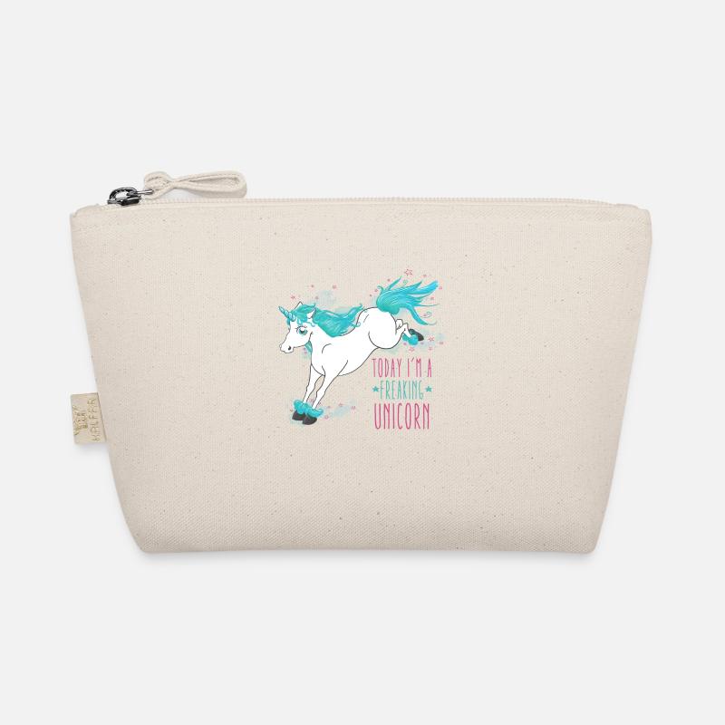 Today I´m a freaking unicorn - Organic Pouch - nature