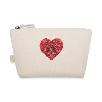 Floral heart - red - Trousse biologique - nature - Devant