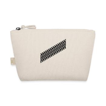 Tire footprint, tire gauge, tire tread (Diagonal) - Organic Pouch - nature - Front