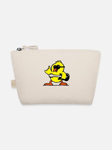 guitar rock chick - Organic Pouch - nature - Front