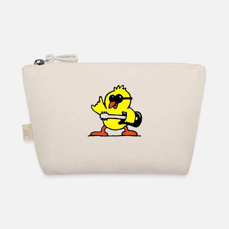 guitar rock chick - Organic Pouch - nature