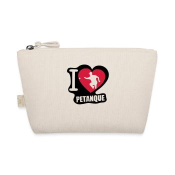 i love love Petanque boule2 - Bio-Täschchen - Natur - Vorne