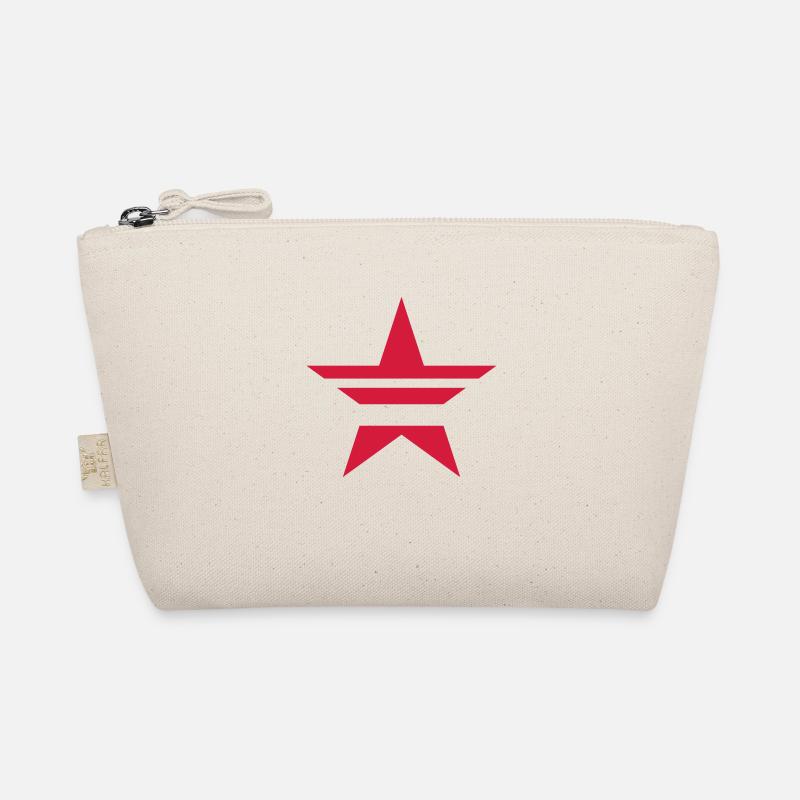 SHARP red cutout STAR Organic Pouch