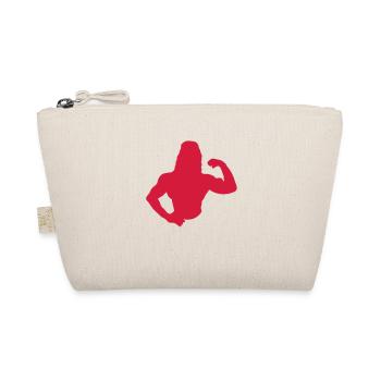 fitness8 bodybuilding woman woman - Organic Pouch - nature - Front