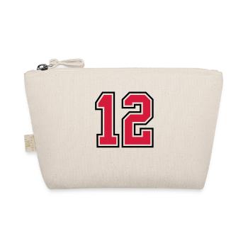 12 sports jersey football number - Bio-Täschchen - Natur - Vorne
