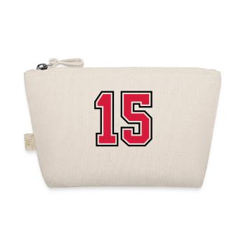 15 sports jersey football number - Bio-Täschchen - Natur - Vorne