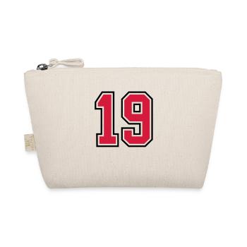 19 sports jersey football number - Bio-Täschchen - Natur - Vorne