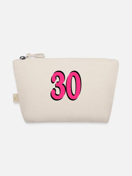 30th Birthday - Organic Pouch - nature - Front