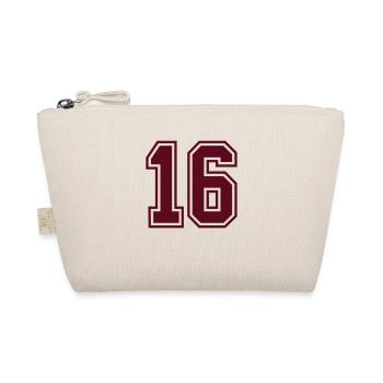16 sports jersey football number mono - Bio-Täschchen - Natur - Vorne