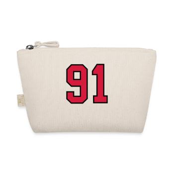 91 sports jersey football number new - Bio-Täschchen - Natur - Vorne