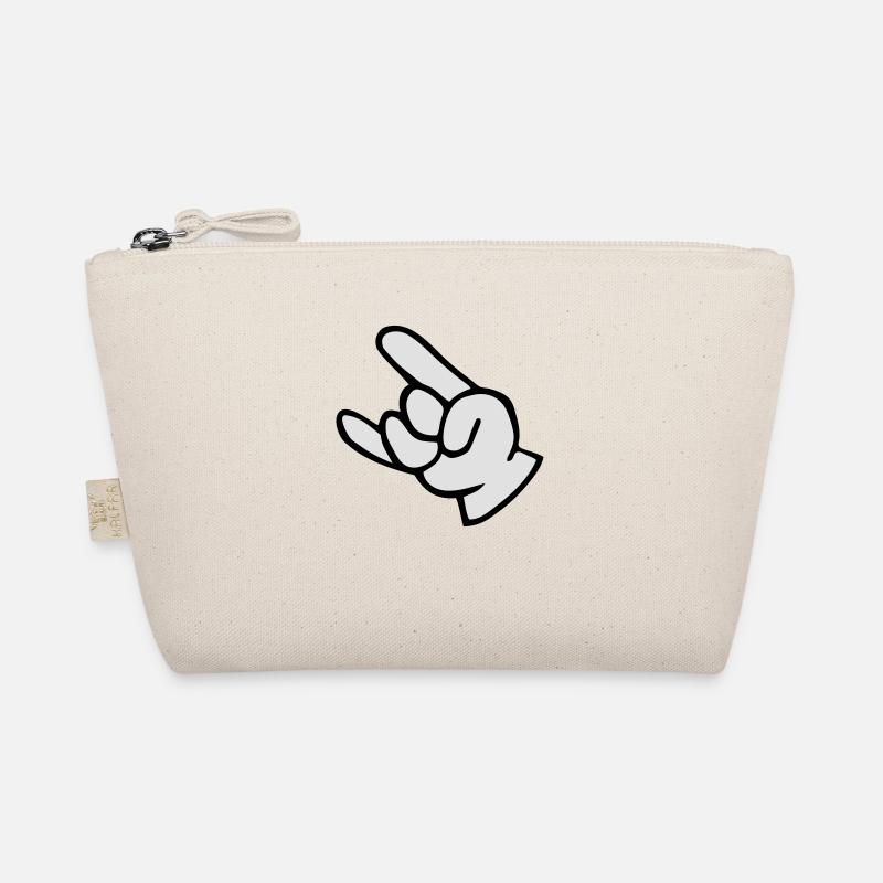rock n roll hand fork Organic Pouch
