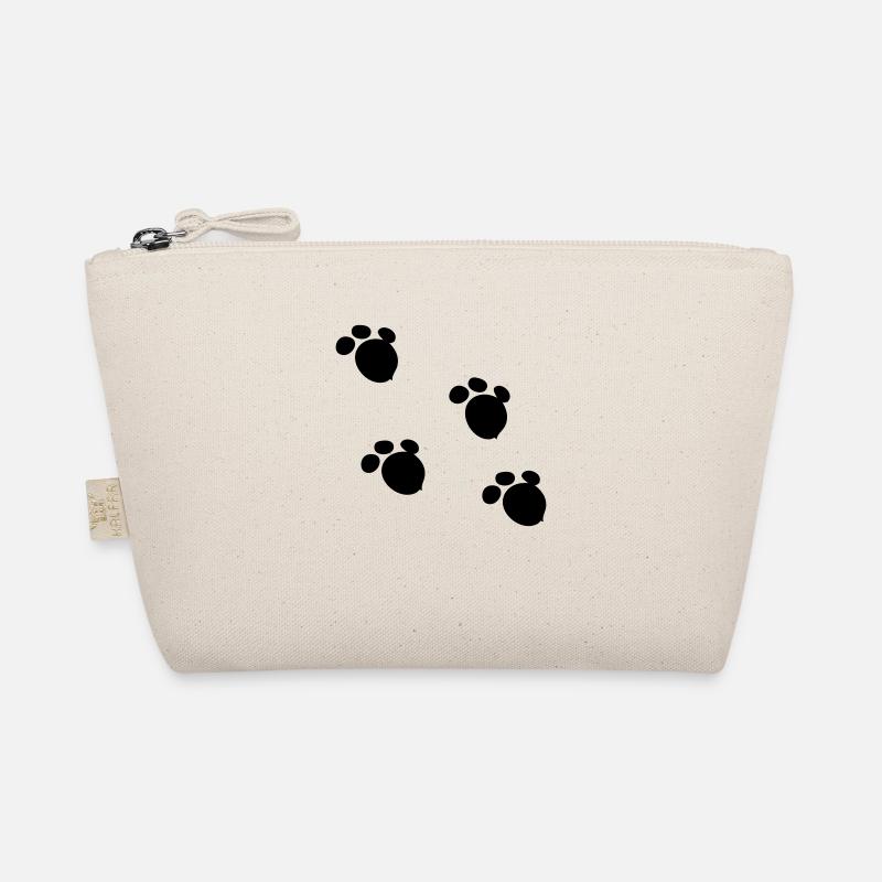 Bear paw pattern Organic Pouch