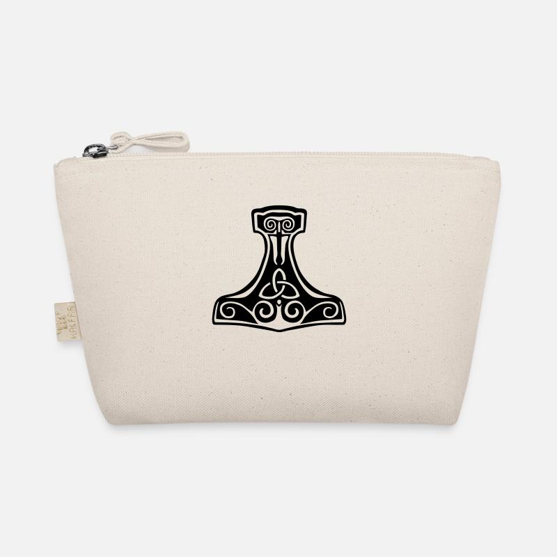 thor hammer Mjollnir viking symbol Organic Pouch