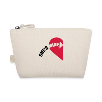 She's Mine Love Heart - Bio-Täschchen - Natur - Vorne