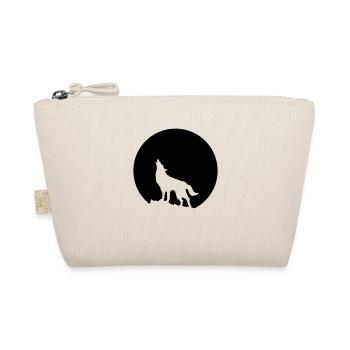 Wolf Howling Moon - Organic Pouch - nature - Front